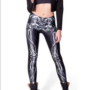 BLACKMILK MECHANICAL BONES BLACK LEGGINGS - LIMITED EDITION- SOLD OUT